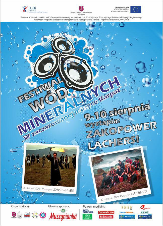 Festiwal Wód Mineralnych - plakat informacyjny cz 1