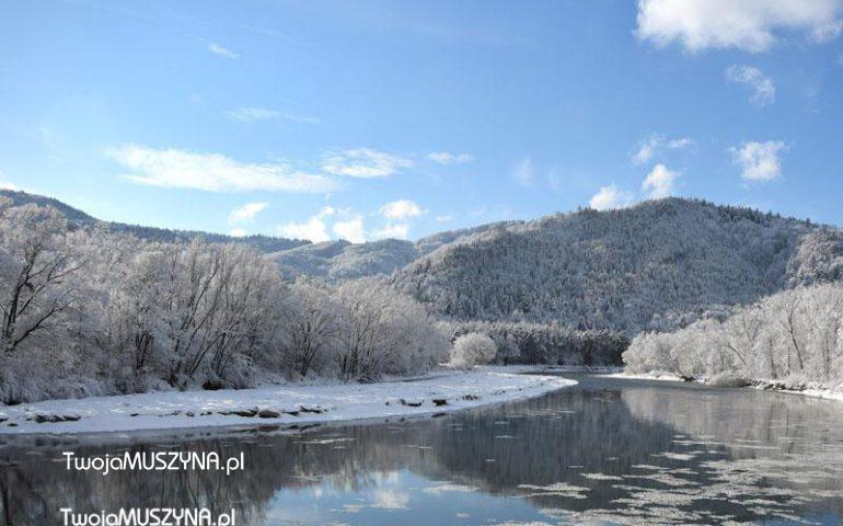Poprad - rzeka zimą